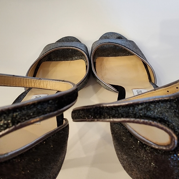 Jimmy Choo Annie Metallic Fabric Heels - Picture 9 of 10